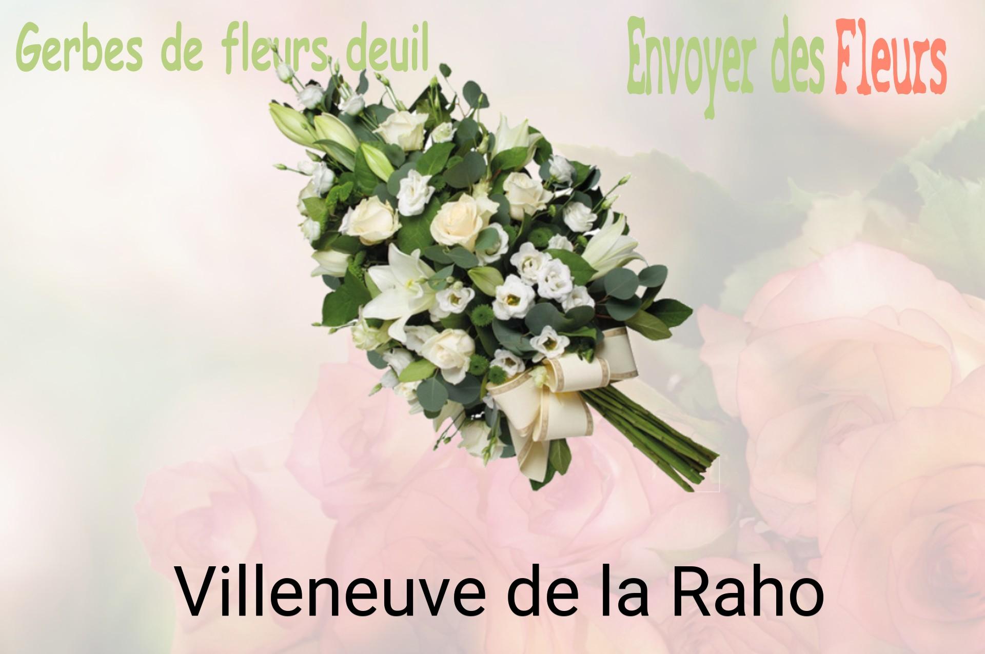 Gerbe de fleurs de deuil livrée à Villeneuve-de-la-Raho